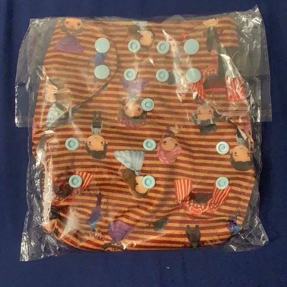 BRAND NEW One Size Cloth Pocket Diaper w/ AWJ! The Greatest Showman Baby Diaper - Picture 6 of 6